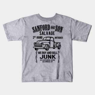 Sanford and Son Salvage (blk) Kids T-Shirt